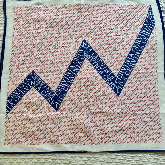 CERVINIA, vintage cotton bandanna. Unisex - Picture 5 of 9